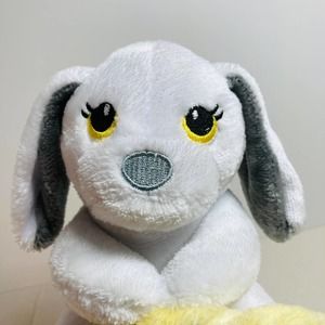 Little Beginnings Puppy Lovey.  White/Yellow and Gray.  Pre-owned